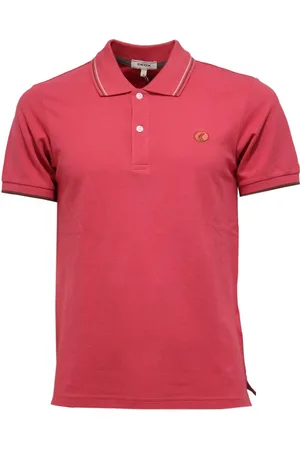 Geox Top, Herre, Rød, S, Uld, Slim Fit Coral Dyed T-Shirt