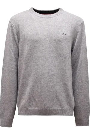 sun68 Strik, Herre, Grå, 2XL, Uld, Uldblend Sweater Lys Grå Model