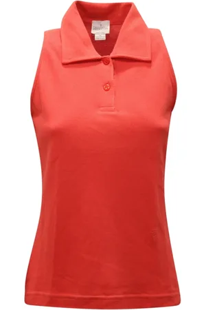 Trussardi Top, Dame, , M, Ærmeløs Polo Skjorte Coral Collection