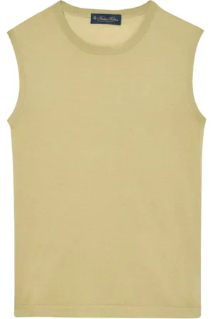 Brooks Brothers Top, Dame, Grøn, M, Bomuld, Silkeblanding Top