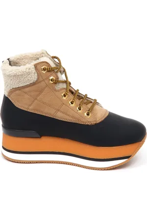 Hogan Sko, Dame, , 35 EU, Uld, Eco Fur Boot Shoe Duck Mountain