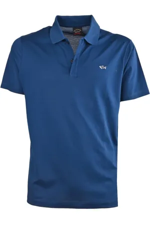 Paul & Shark Top, Herre, Blå, S, Bomuld, Raffineret Bomuld Polo Shirt