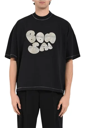 BONSAI Top, Herre, Sort, M, Bomuld, Bomuld T-shirt med trykt logo