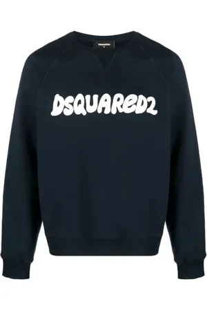 Dsquared2 Sweathshirts & Hoodies, Herre, Blå, M, Bomuld, Moderne Sweatshirts til Mænd og Kvinder