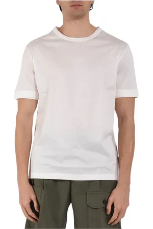 Paolo Pecora Top, Herre, Hvid, XL, Bomuld, Bomuld T-shirt med rund hals
