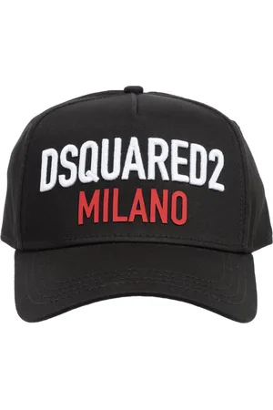 Dsquared2 Tilbehør, Herre, Sort, ONE SIZE, Bomuld, Justerbar Multifarvet Milano Cap