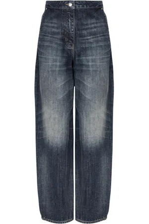 Armani Exchange Jeans, Dame, Blå, S, Denim, Blå Stone Washed Denim Jeans