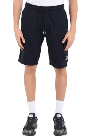 C.P. Company Shorts, Herre, Blå, S, Bomuld, Cargo Bermuda shorts i felpa