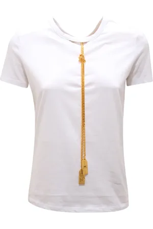 Elisabetta Franchi Top, Dame, Hvid, S, Italiensk strik Maglia WO