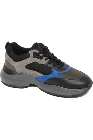 Hogan Sko, Herre, Grå, 43 1/2 EU, Læder, Grå Læder/Suede/Stof Sko med Memory Foam