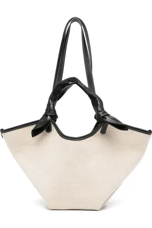 Hereu Taske, Dame, , ONE SIZE, Uld, Sort Skuldertaske med Selvbundet Lukning