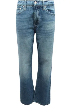 Calvin Klein Jeans, Dame, Blå, W25, Denim, Autentisk Boot Denim Medium High Rise