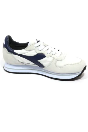 Diadora Sko, Dame, Hvid, 38 1/2 EU, Hvid/Blå Heritage Camaro Stone Wash Sko