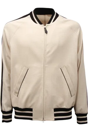 Paolo Pecora Jakke, Herre, Hvid, S, Jersey Jakke Made in Italy