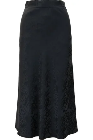Elisabetta Franchi Nederdel, Dame, Sort, S, Flared Nederdel med Branddetalje