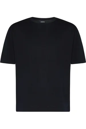 C.P. Company Top, Herre, Blå, M, Bomuld, Blå T-shirt med Logo Label