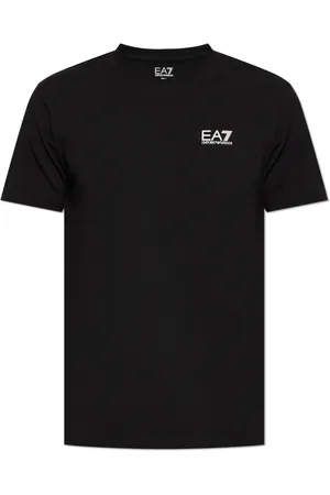 EA7 Top, Herre, Sort, M, Bomuld, V-hals T-shirt