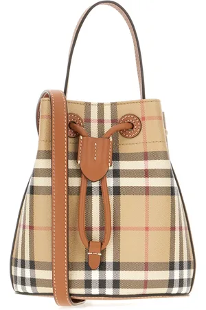 Burberry Taske, Dame, , ONE SIZE, Bomuld, Check Mini Bucket Bag