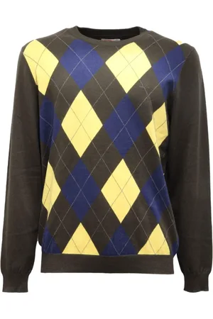 sun68 Strik, Herre, Grøn, L, Bomuld, Uld/Bomuld Sweater i Mørke Militærgrøn