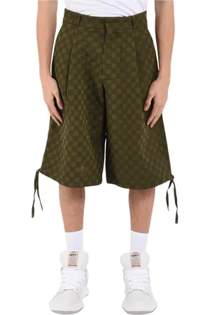 BONSAI Shorts, Herre, Grøn, M, Polyester, Bredbenet Bermuda shorts med snøre