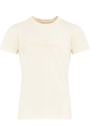 Maison Margiela Top, Herre, , S, Bomuld, Broderet Logo Ringspun T-shirt