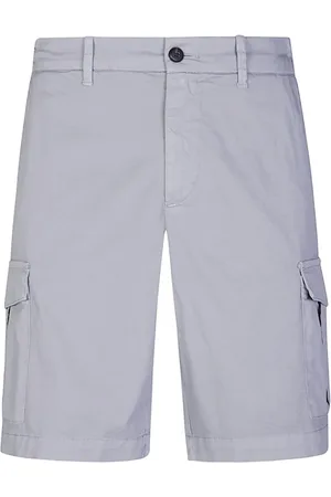 ELEVENTY Shorts, Herre, Blå, W34, Bomuld, Cargo Bermuda Shorts med elastisk talje