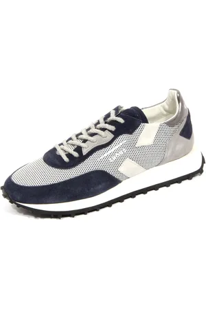 Ghoud Sko, Herre, Blå, 44 EU, Læder, Blå Mesh Læder Sneakers