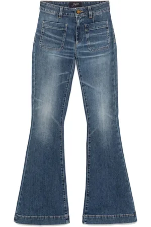 THE SEAFARER Jeans, Dame, Blå, W29, Denim, Blå denim jeans med knapper foran