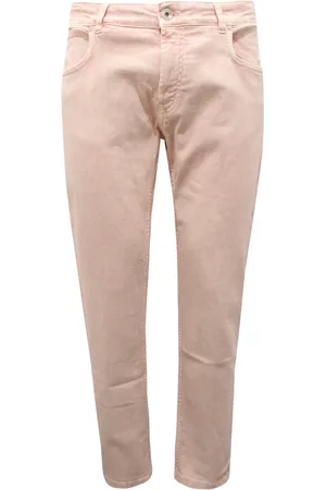 ELEVENTY Jeans, Herre, Lyserød, W32, Delavè Bukser Made in Italy
