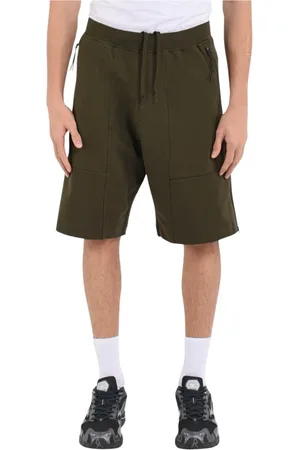 C.P. Company Shorts, Herre, Grøn, L, Bomuld, Urban Bermuda Shorts i Felpa
