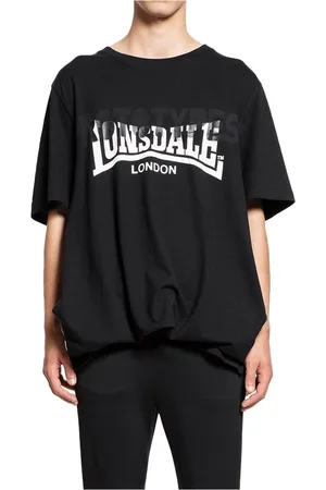 PROTOTYPES Top, Herre, Sort, L, Bomuld, T-shirt med udskæring på ryggen