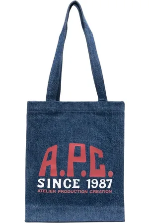A.P.C. Taske, Herre, Blå, ONE SIZE, Indigo Bum Bag med Håndtag