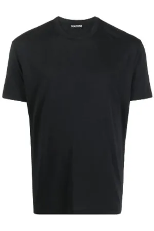 Tom Ford Top, Herre, Sort, 5XL, Bomuld, Crew Neck T-Shirt