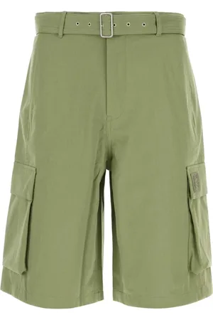 Maison Kitsuné Shorts, Herre, Grøn, 4XS, Bomuld, Grønne bomuld Bermuda shorts