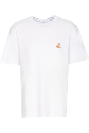 Maison Kitsuné Top, Herre, Hvid, L, Bomuld, Hvide T-shirts og Polos