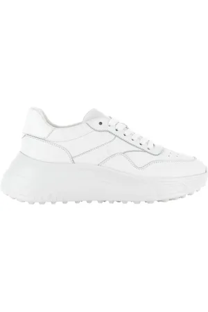 Hogan Sko, Dame, Hvid, 38 1/2 EU, Uld, Hvide Sneakers til et stilfuldt look