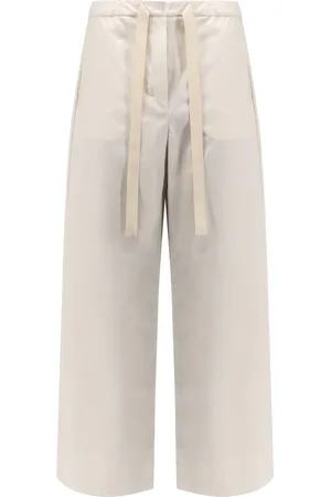 Max Mara Bukser, Dame, , XL, Bomuld, Elastisk Talje Bukser