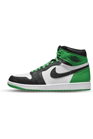 Jordan Sko, Herre, Flerfarvet, 51 1/2 EU, Uld, Retro OG Lucky Green Sneakers