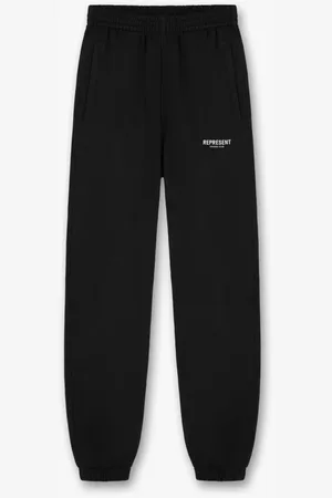 Represent Bukser, Herre, Sort, XL, Bomuld, Sorte bomulds joggingbukser med lynlåslommer