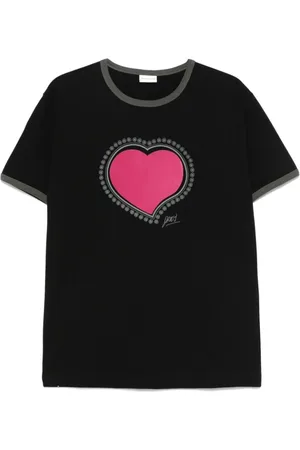DRIES VAN NOTEN Top, Herre, Sort, XL, Bomuld, Sortærmet T-shirt med Rund Hals