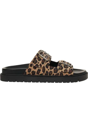 Copenhagen Shoes Sko, Dame, Brun, 38 EU, Brune Dyreprint Sandaler til Kvinder