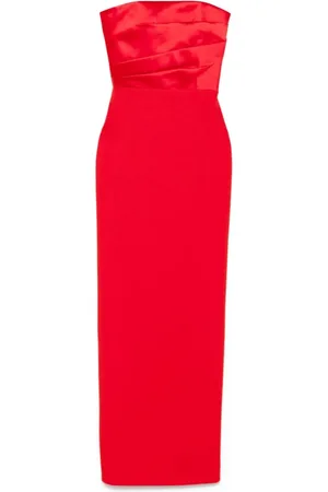 Solace Kjole, Dame, Rød, S, Rød valmuekjole med benet bodice