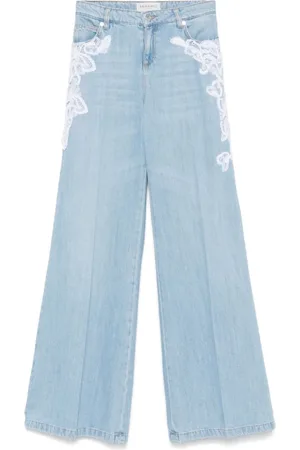 ERMANNO SCERVINO Jeans, Dame, Blå, S, Klar Blå Jeans med Klassisk Stil