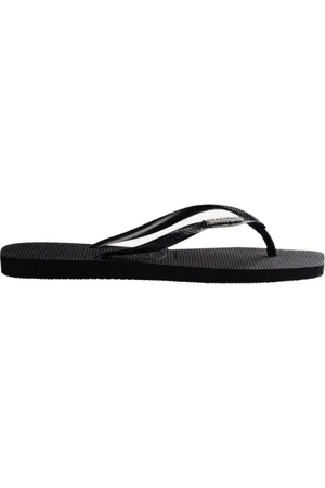 Havaianas Sko, Dame, Sort, 39 EU, Metallic Square Logo Flip Flops