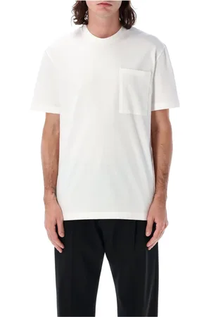 Jil Sander Top, Herre, Hvid, L, Bomuld, New Logo Tag T-Shirt