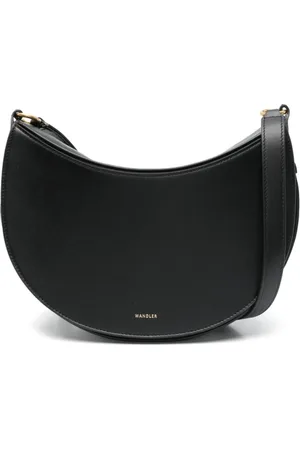 Wandler Taske, Dame, Sort, ONE SIZE, Uld, Sort Foldover Skuldertaske