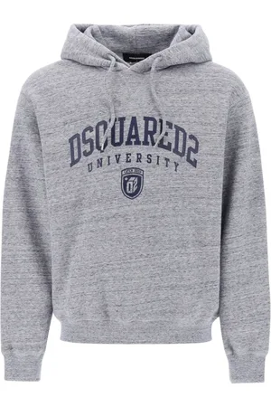 Dsquared2 Sweathshirts & Hoodies, Herre, Grå, M, Hættetrøje Sweatshirt