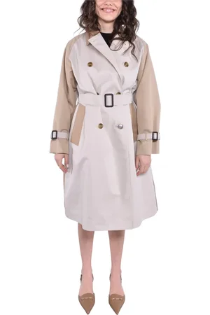 Max Mara Frakke, Dame, , XS, Bomuld, Bomuld Gabardine Trench Coat Sæt