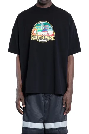 Vetements Top, Herre, Sort, XL, Uld, South Park Grafisk Logo Oversized T-Shirt