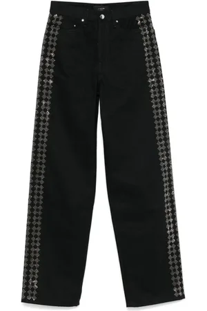 AMIRI Jeans, Dame, Sort, W25, Bomuld, Klassiske jeans med knappefly